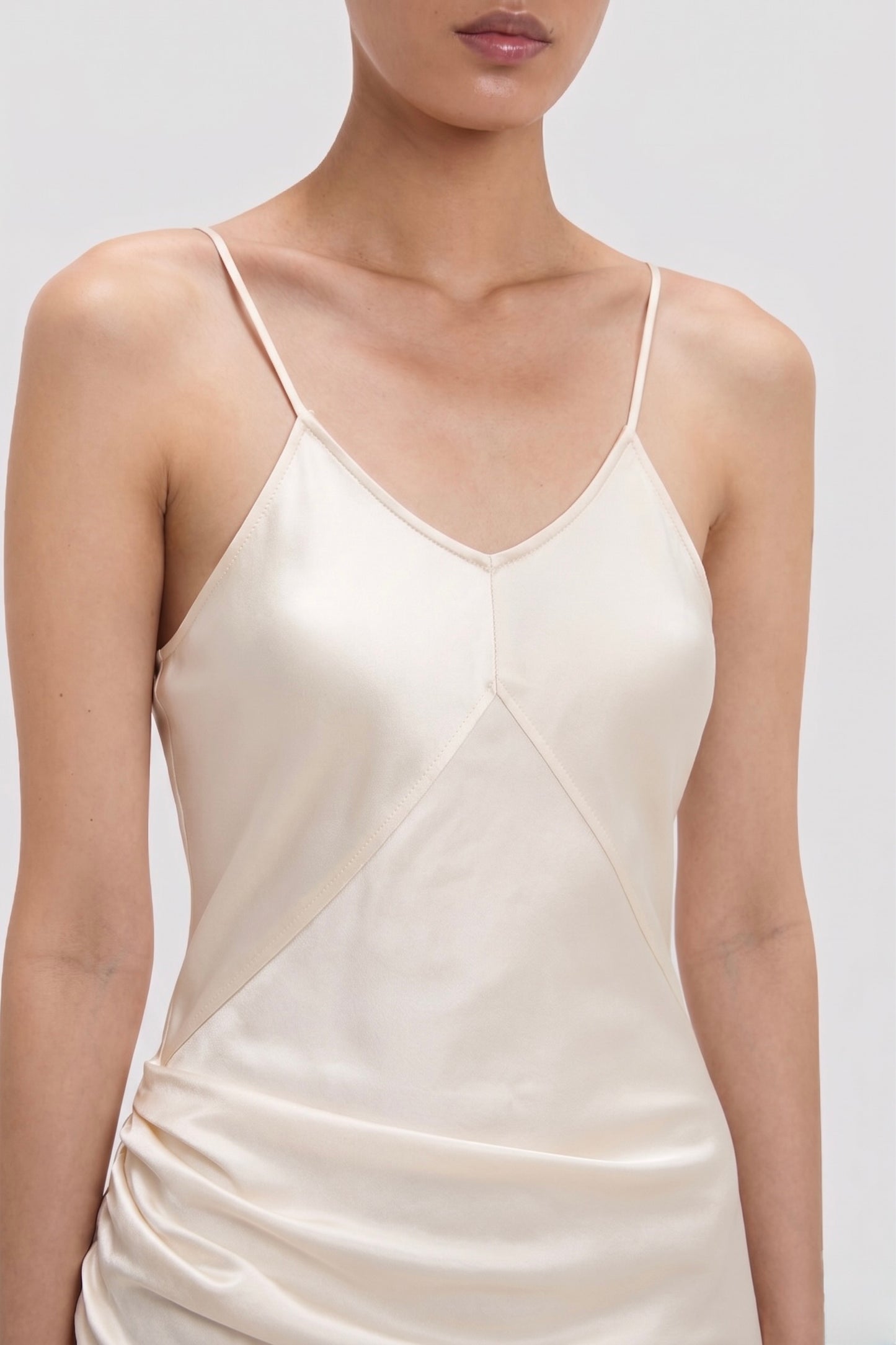 Cami Floor-Length Dress In Ivory