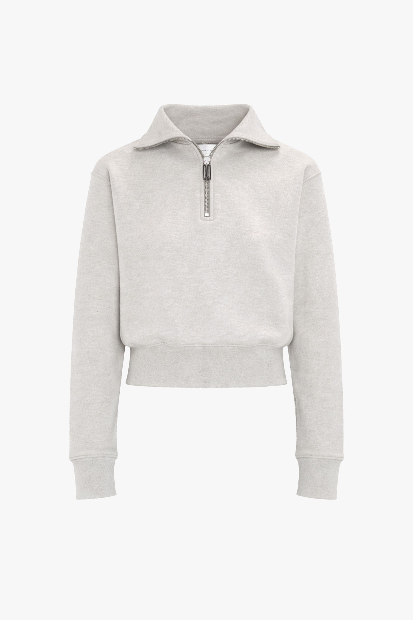 Half Zip Sweatshirt In Grey Marl