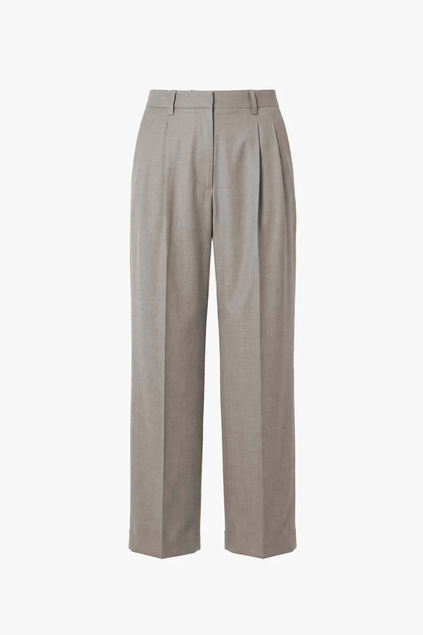 Pleated Trouser In Grey