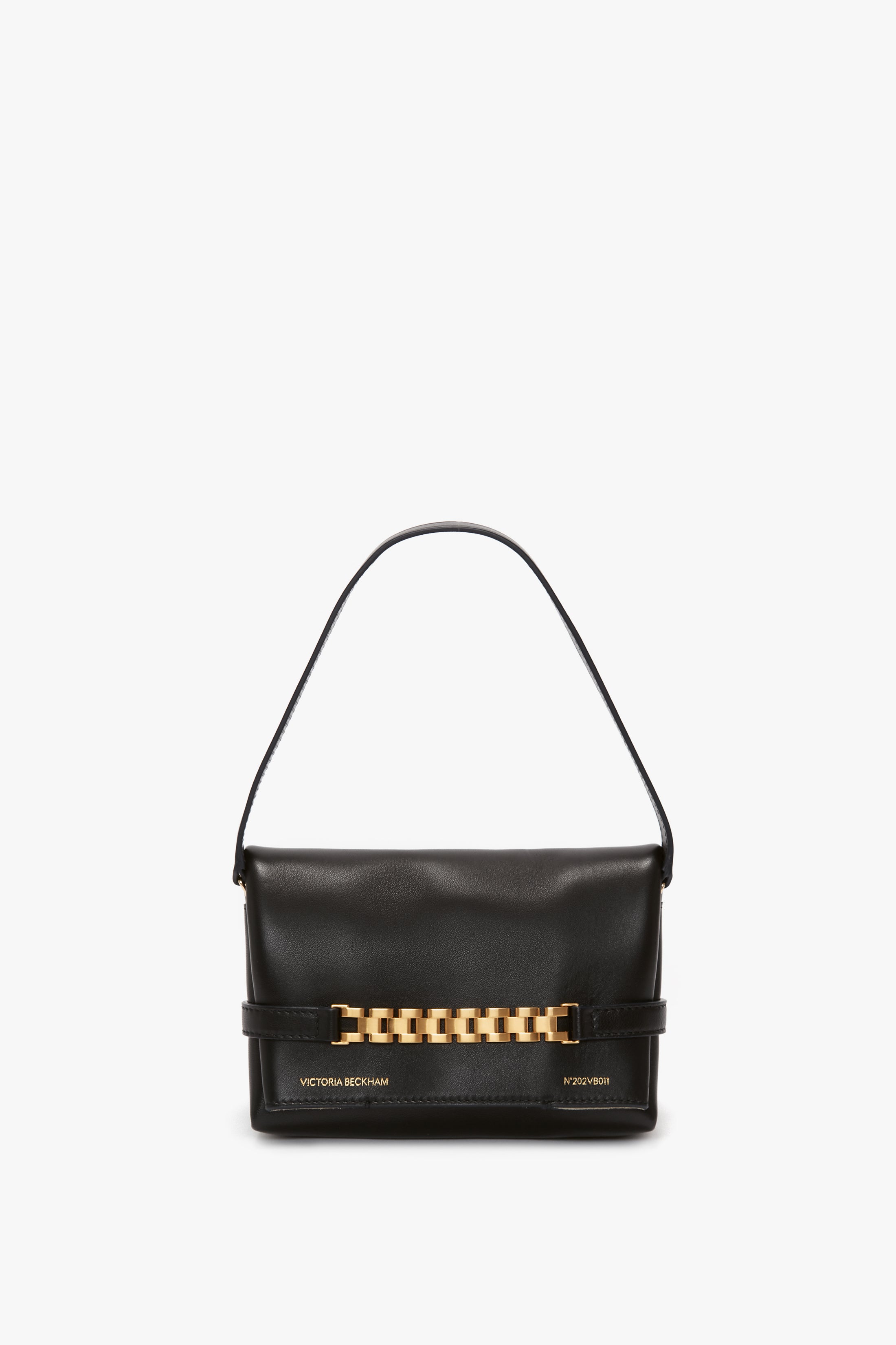 Mini Chain Pouch In Black Leather Victoria Beckham UK