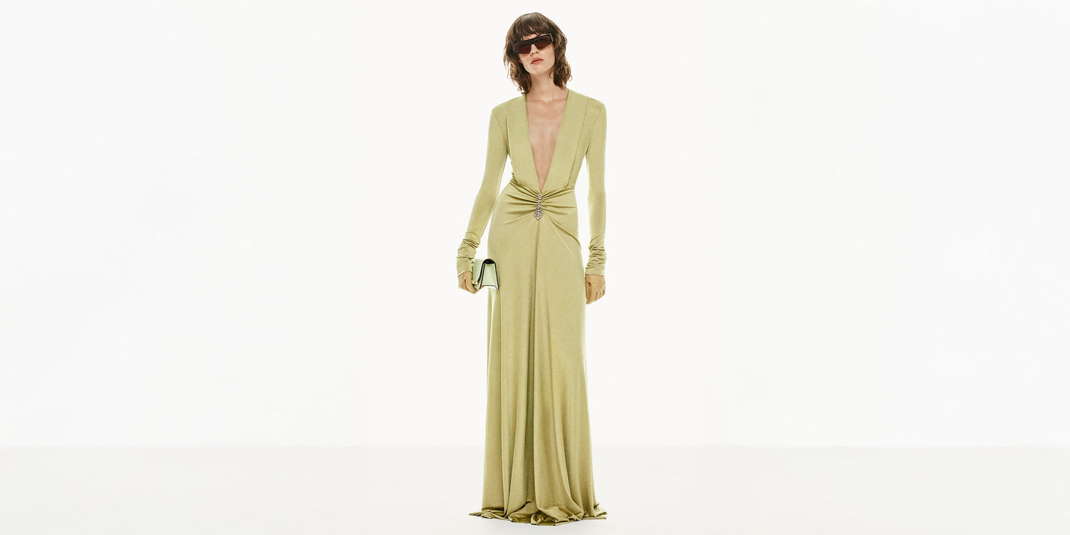 国内発| VICTORIA BECKHAM Kimono sleeve クレポンドレス Victoria Beckham Kimono Sleeve Printed Dress - Floral