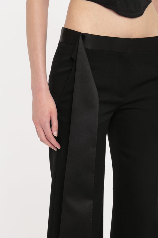 Side Panel Trouser In Black – Victoria Beckham UK