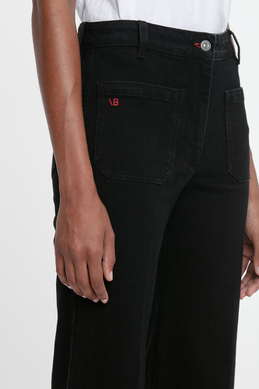 Alina High Waisted Jean In Washed Black