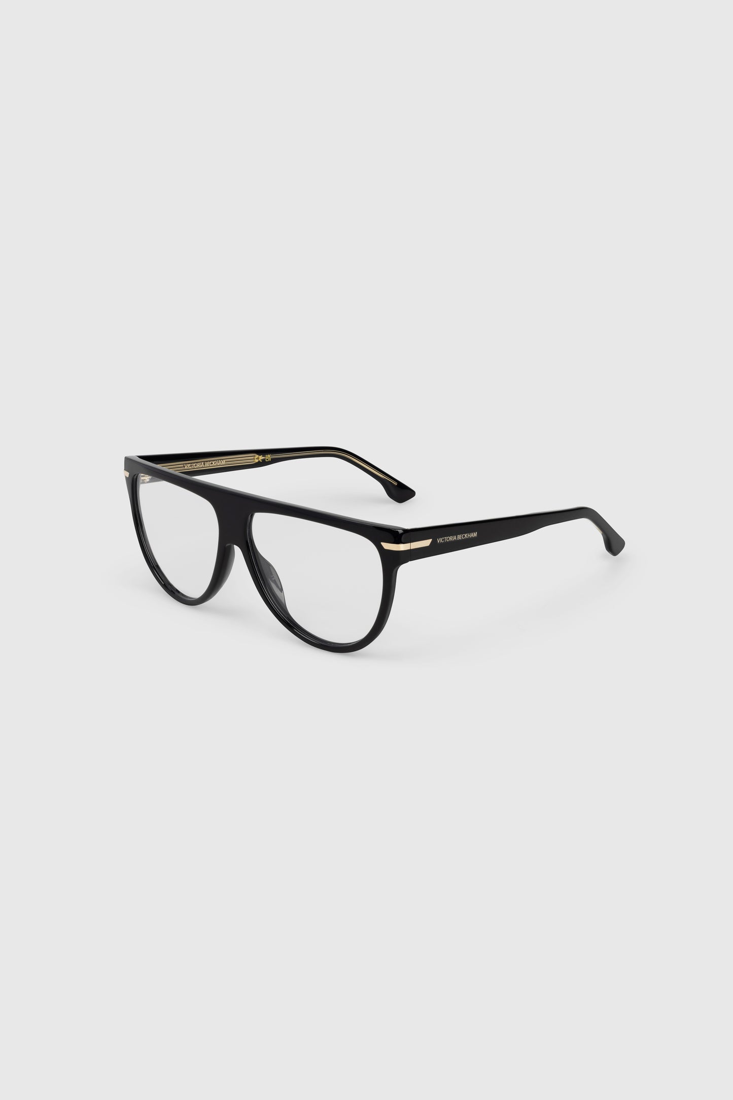 Flat Top Acetate Optical In Black