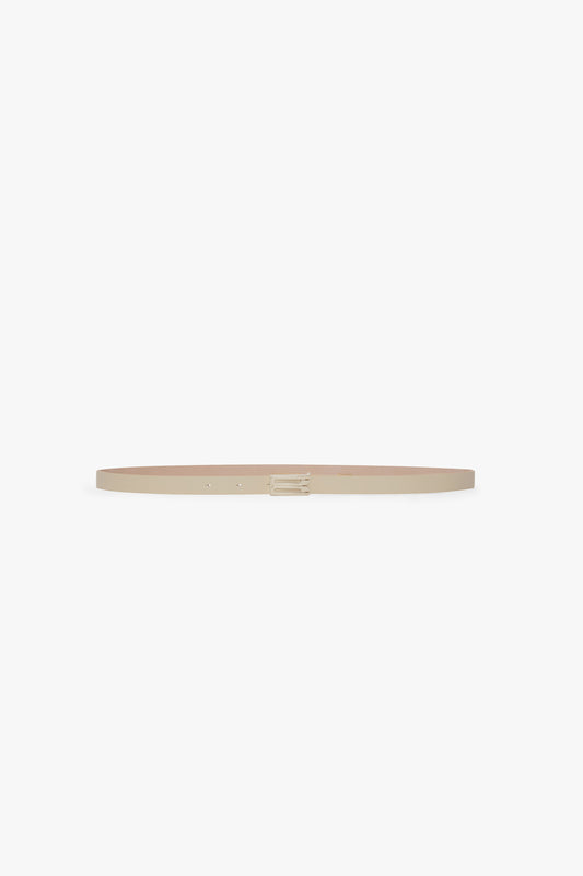 Tonal Micro Dorian Belt In Ivory Smooth Leather