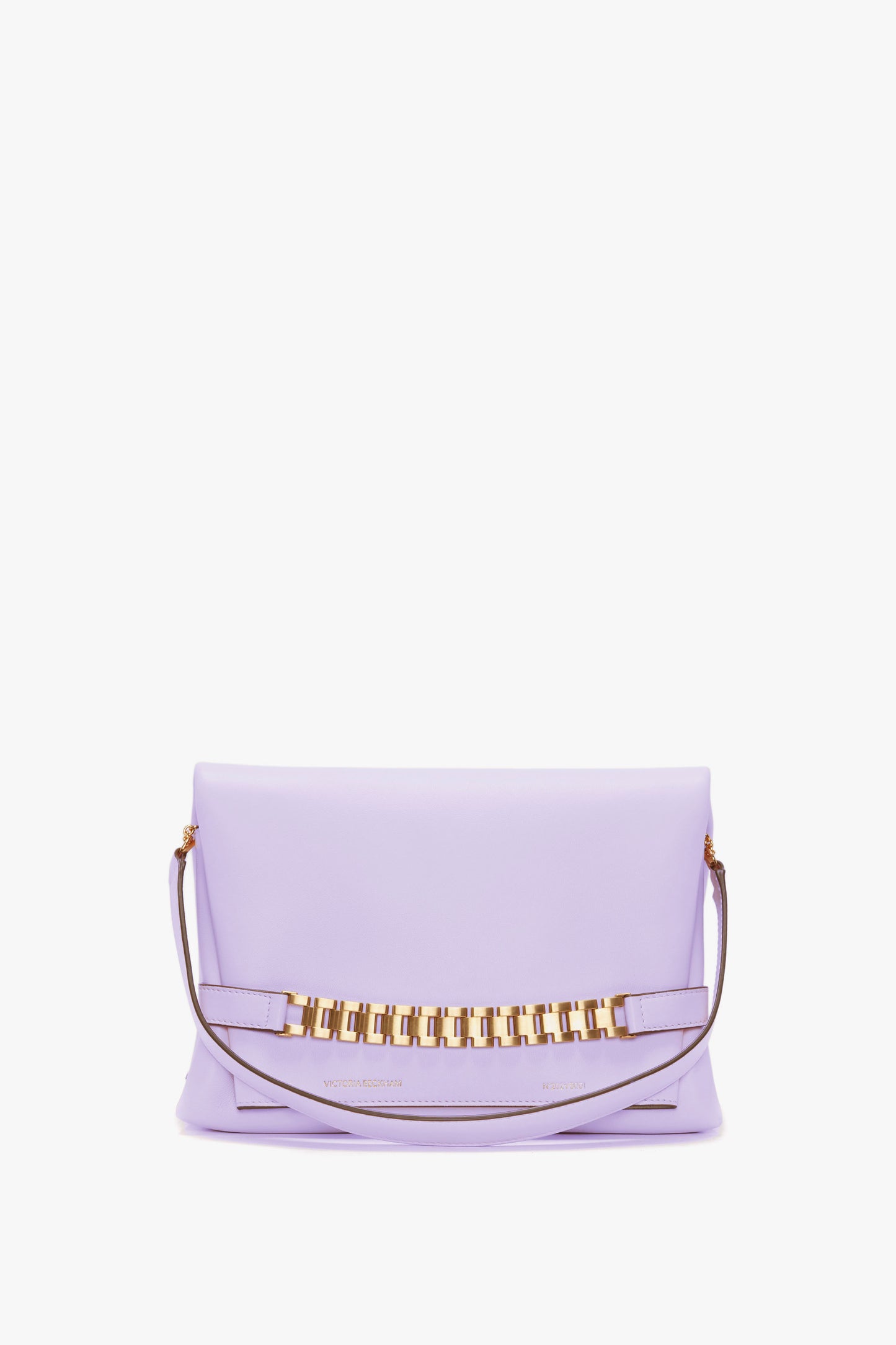 Chain Pouch with Strap in Lilac Leather – Victoria Beckham UK