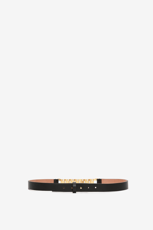 Watch Strap Detail Belt in Black