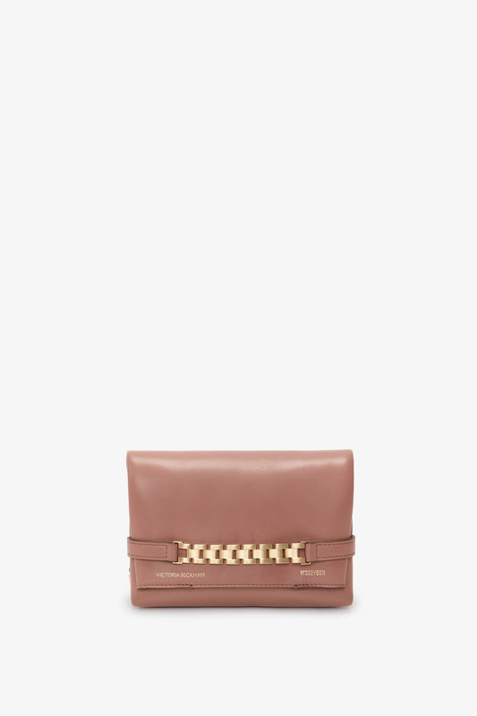 Mini Pouch With Long Strap In Truffle Leather