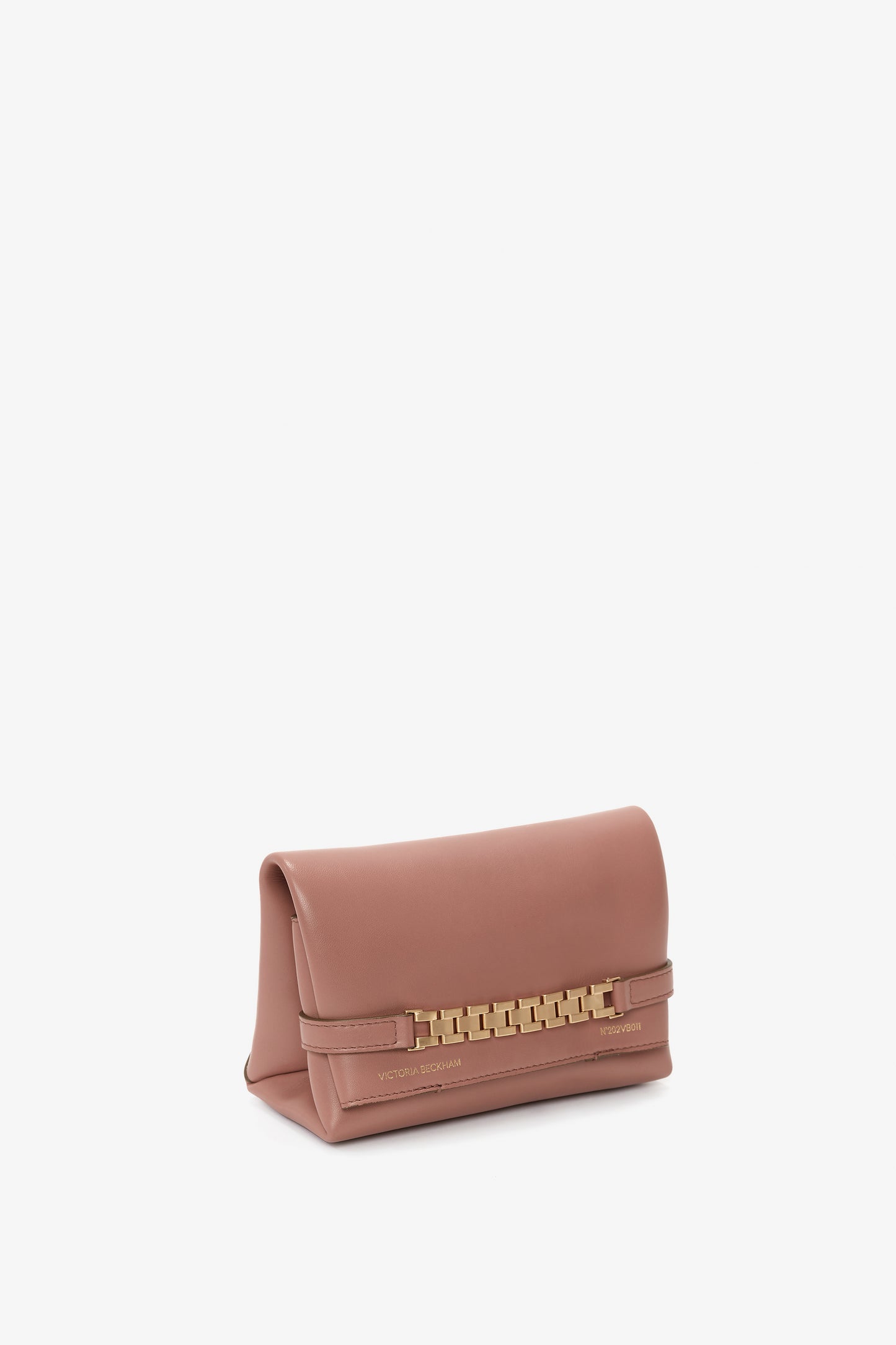 Mini Pouch With Long Strap In Truffle Leather