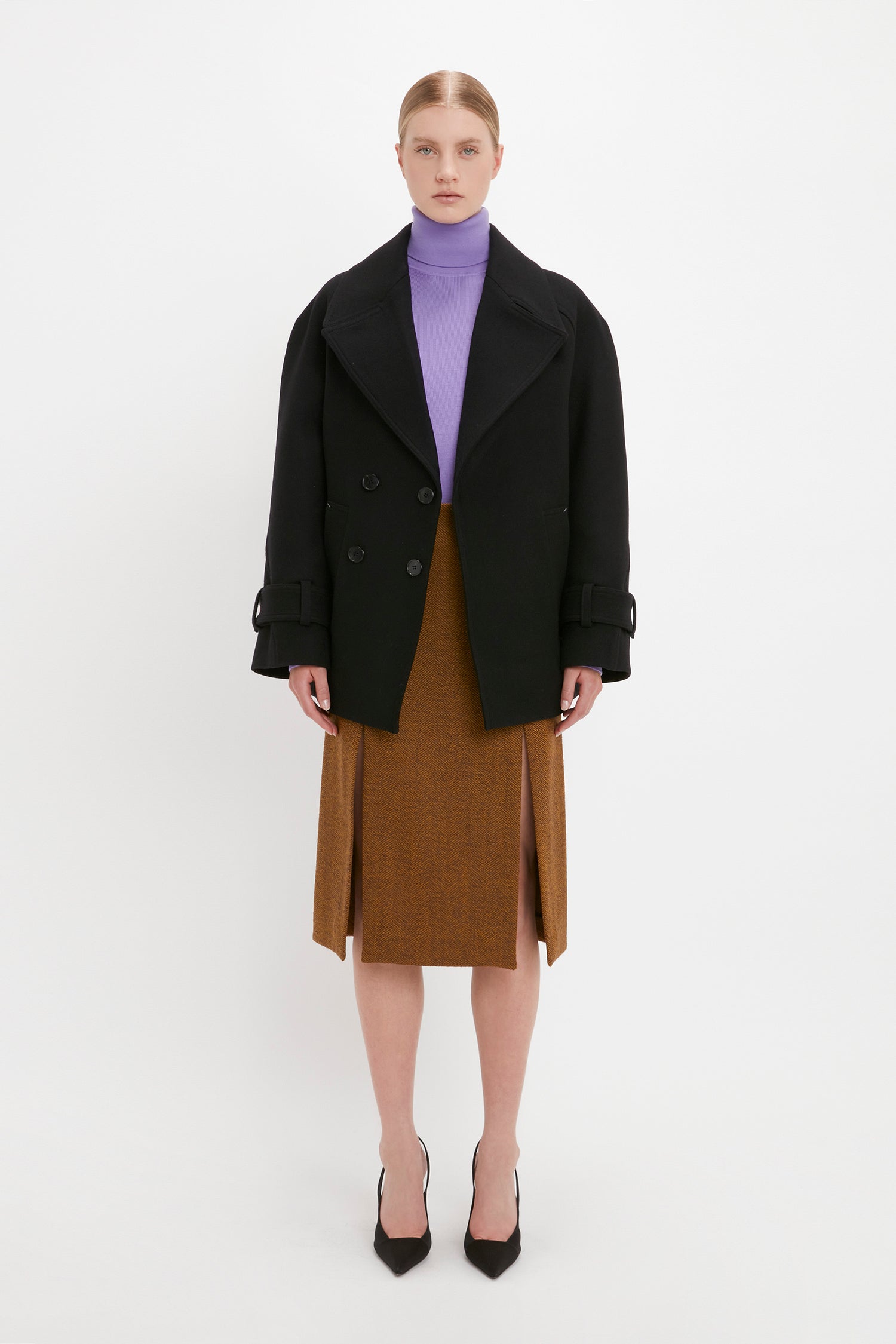Mackintosh FIONA wool-cashmere peacoat - Brown