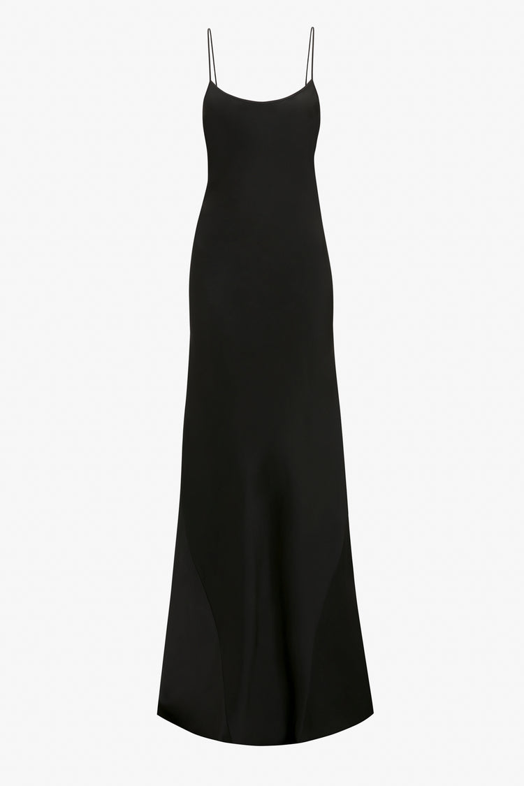 FloorLength Cami Dress In Black Victoria Beckham UK