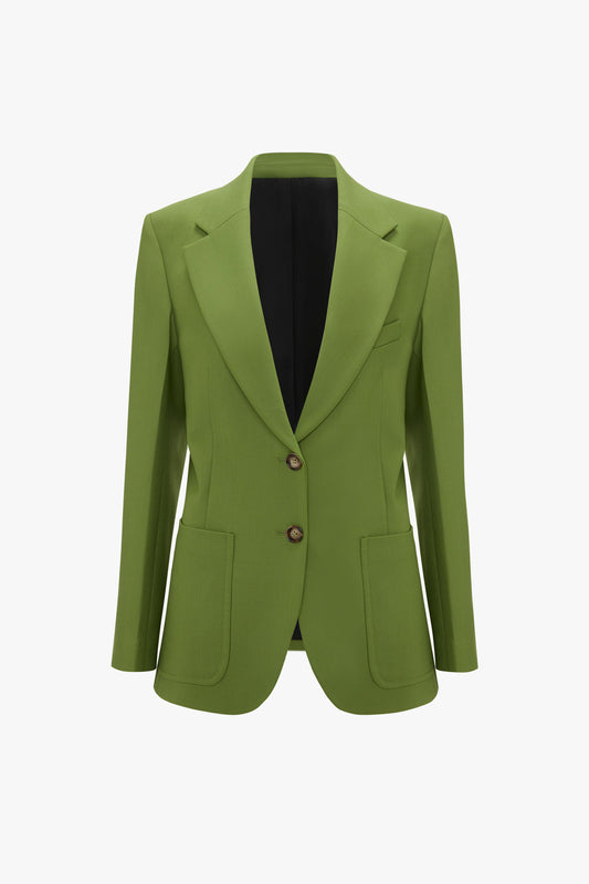 Patch Pocket Jacket In Serpent Green