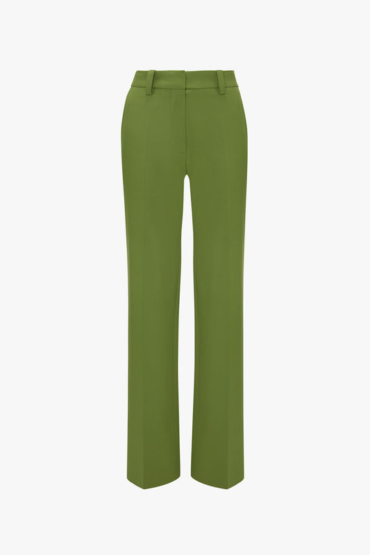 Tailored Straight Leg Trouser In Serpent Green