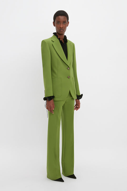 Patch Pocket Jacket In Serpent Green