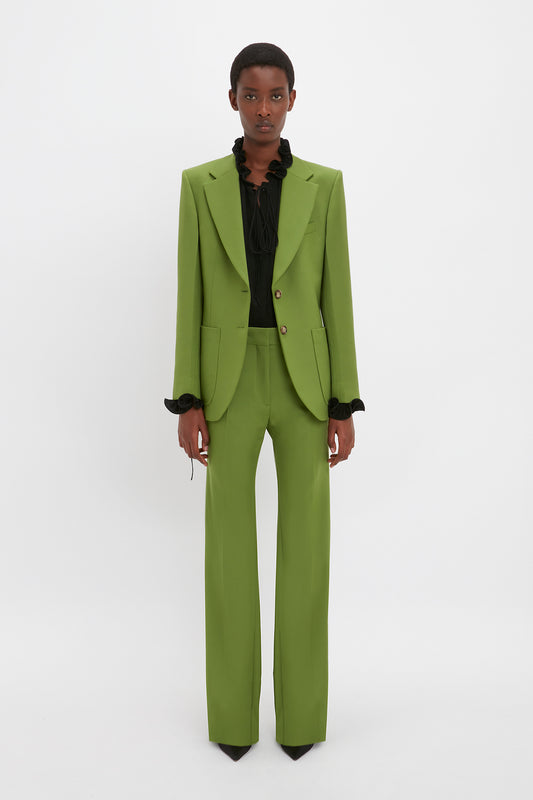Patch Pocket Jacket In Serpent Green