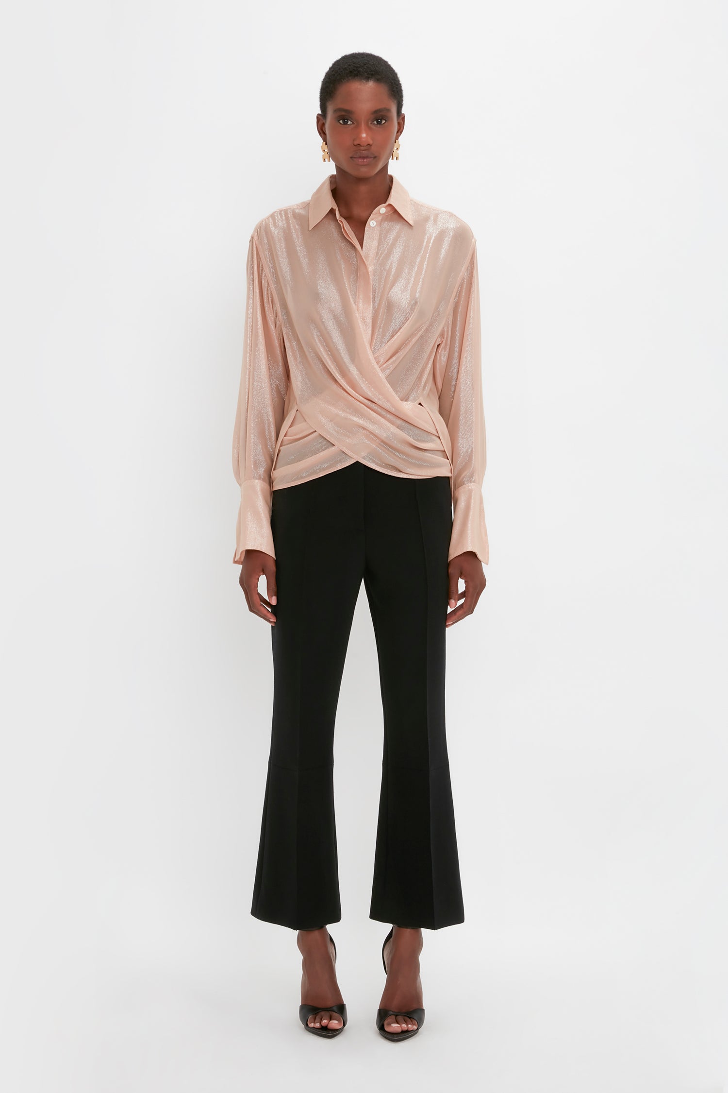 Victoria beckham wrap front dress sales