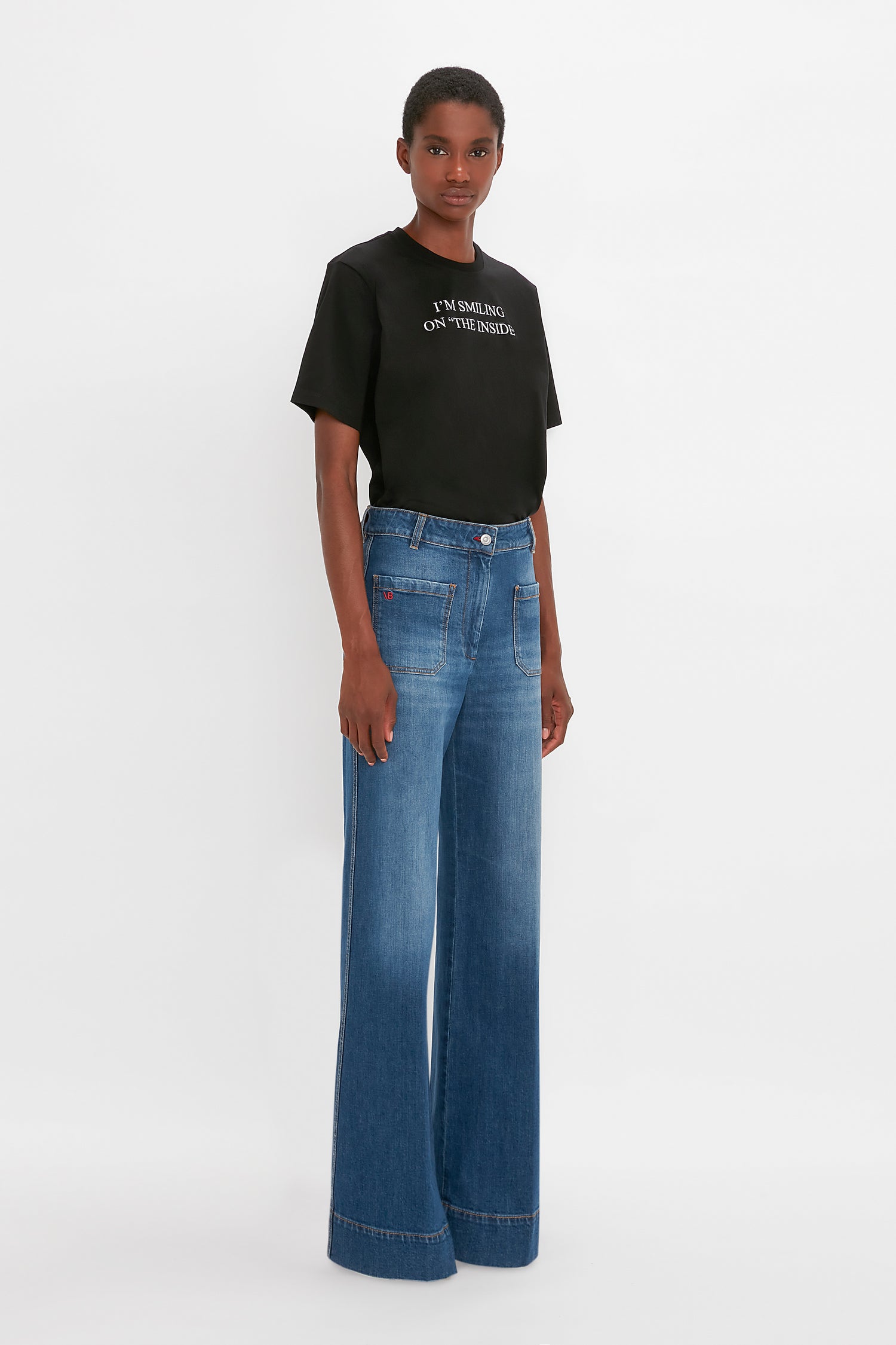 black slogan t shirt