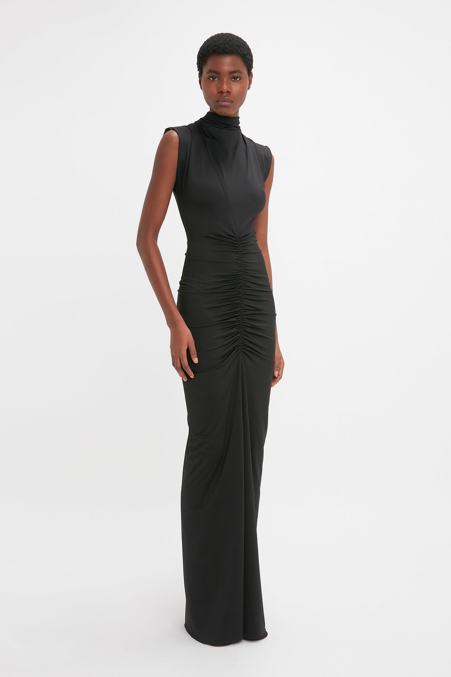 Ruched jersey gown 2025