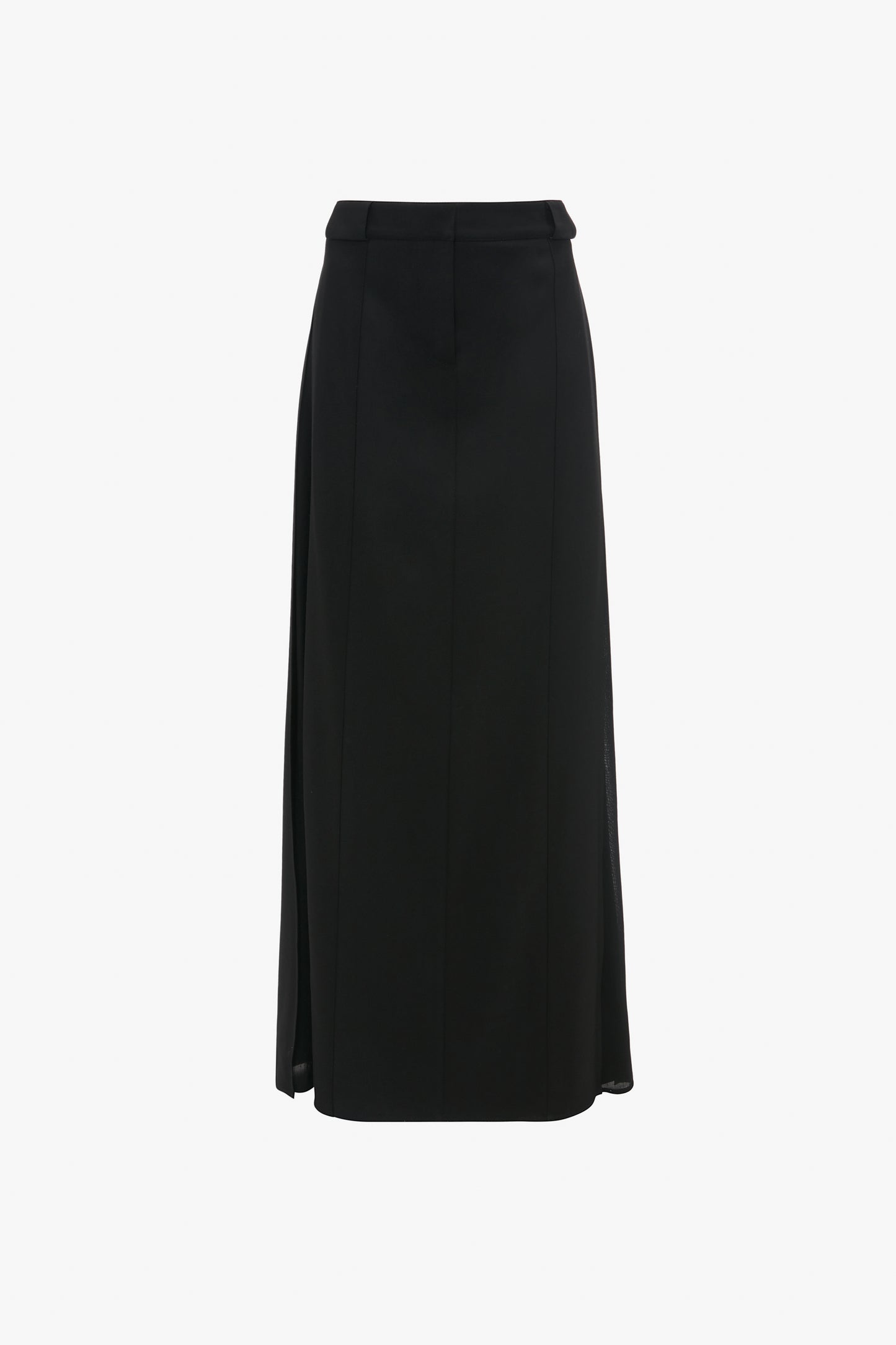 Tailored Floor-Length Skirt In Black