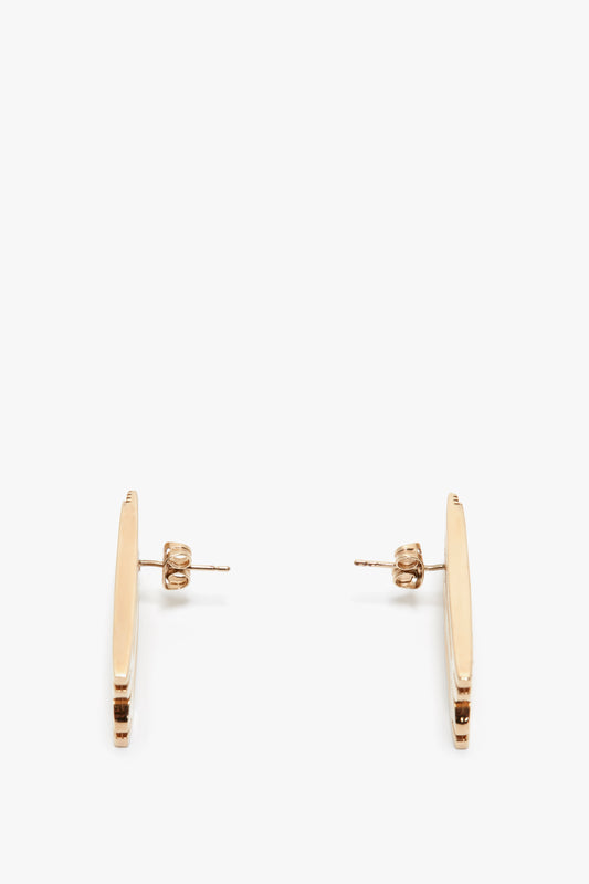 Exclusive Frame Stud Earrings In Gold
