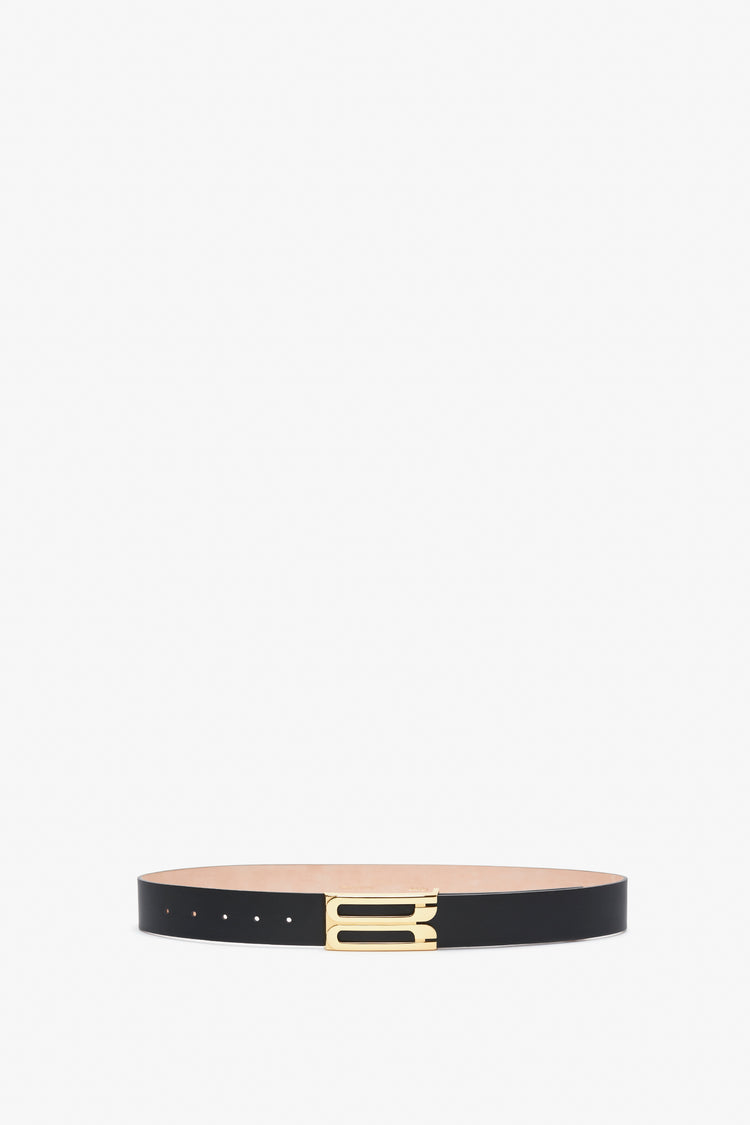 Exclusive Jumbo Frame Belt In Navy Leather – Victoria Beckham UK