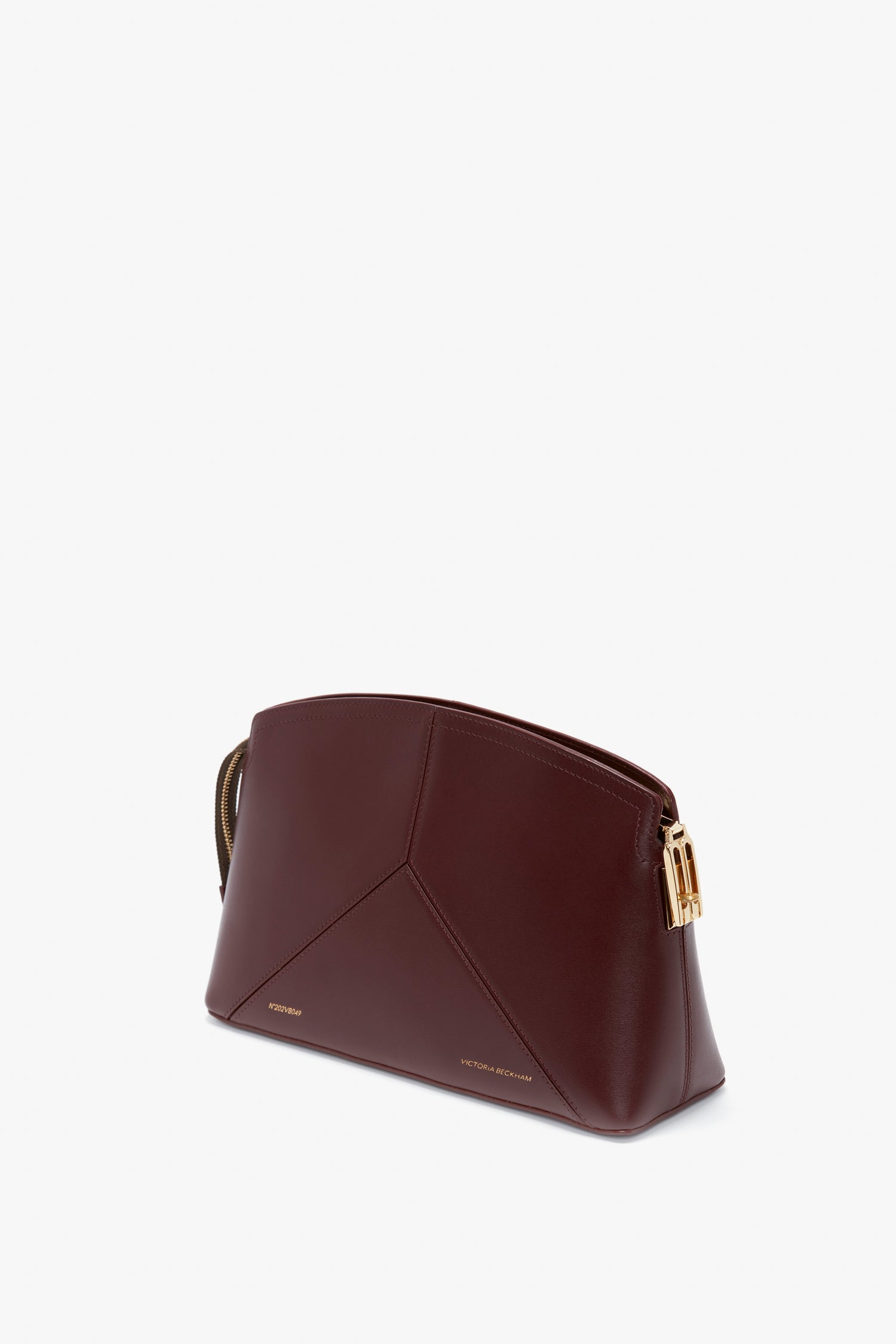 Victoria Clutch Bag In Burgundy Leather – Victoria Beckham UK