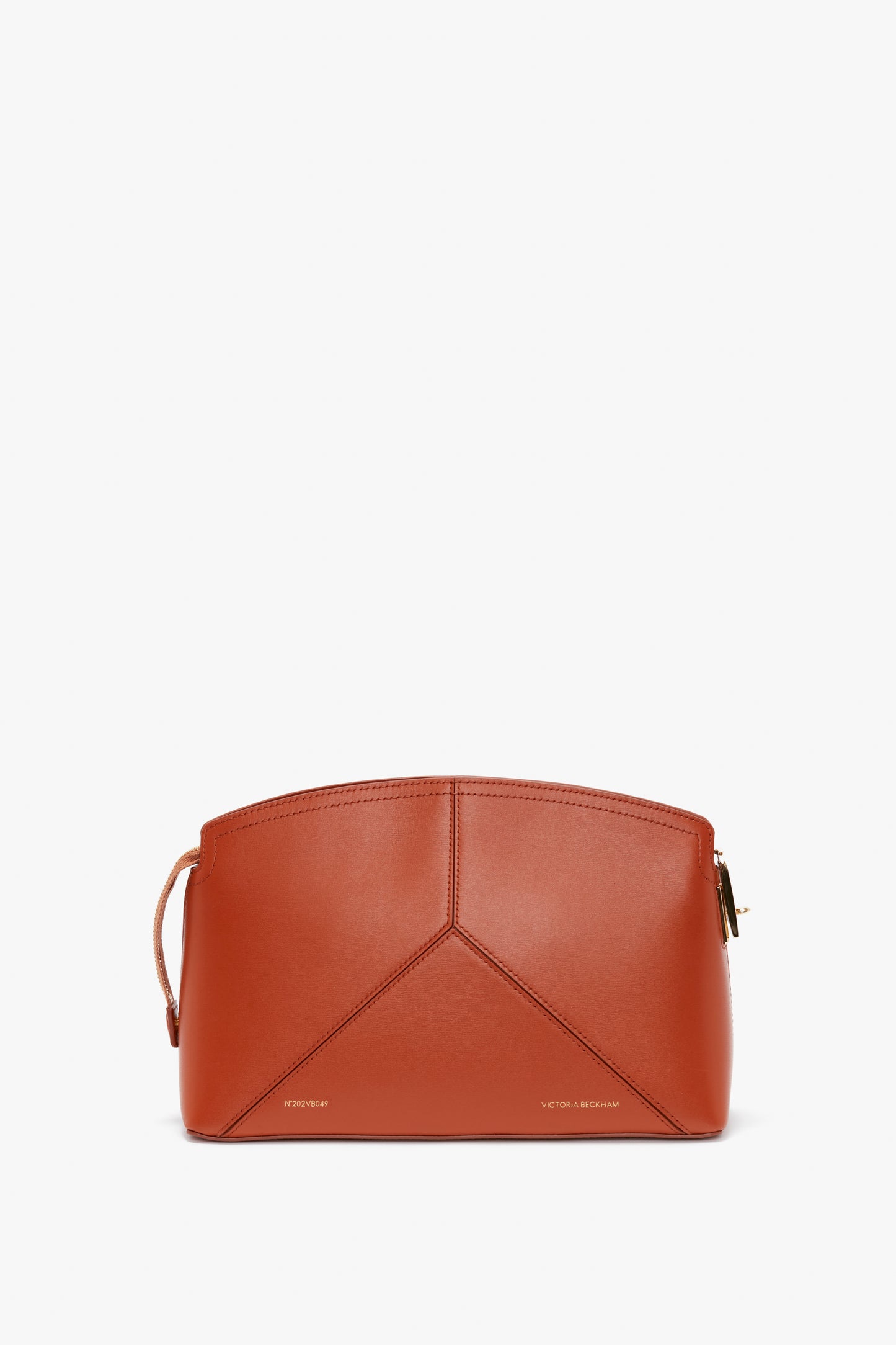 Victoria Clutch Bag In Tan Leather