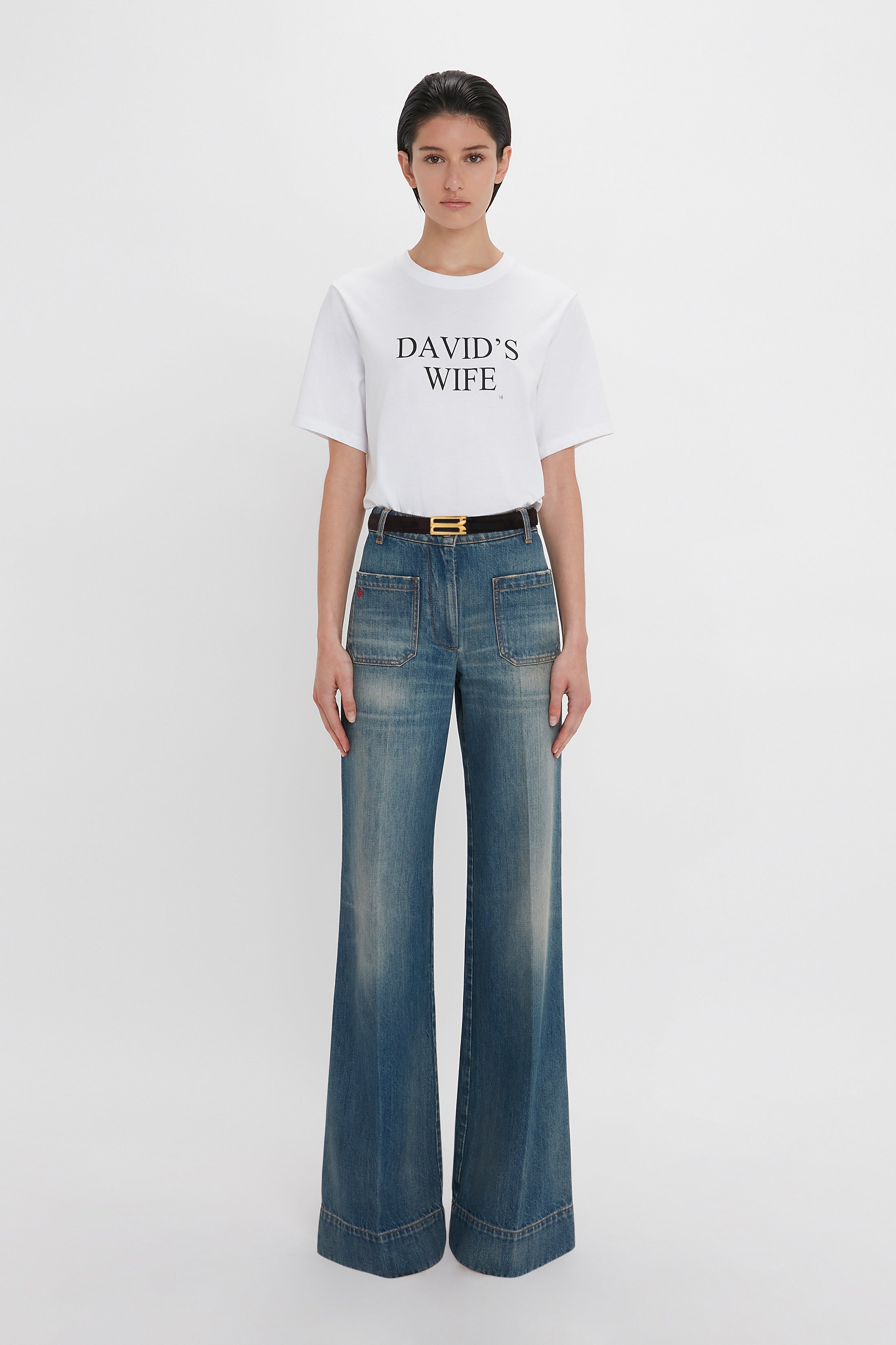 David' s Wife' Slogan T Shirt