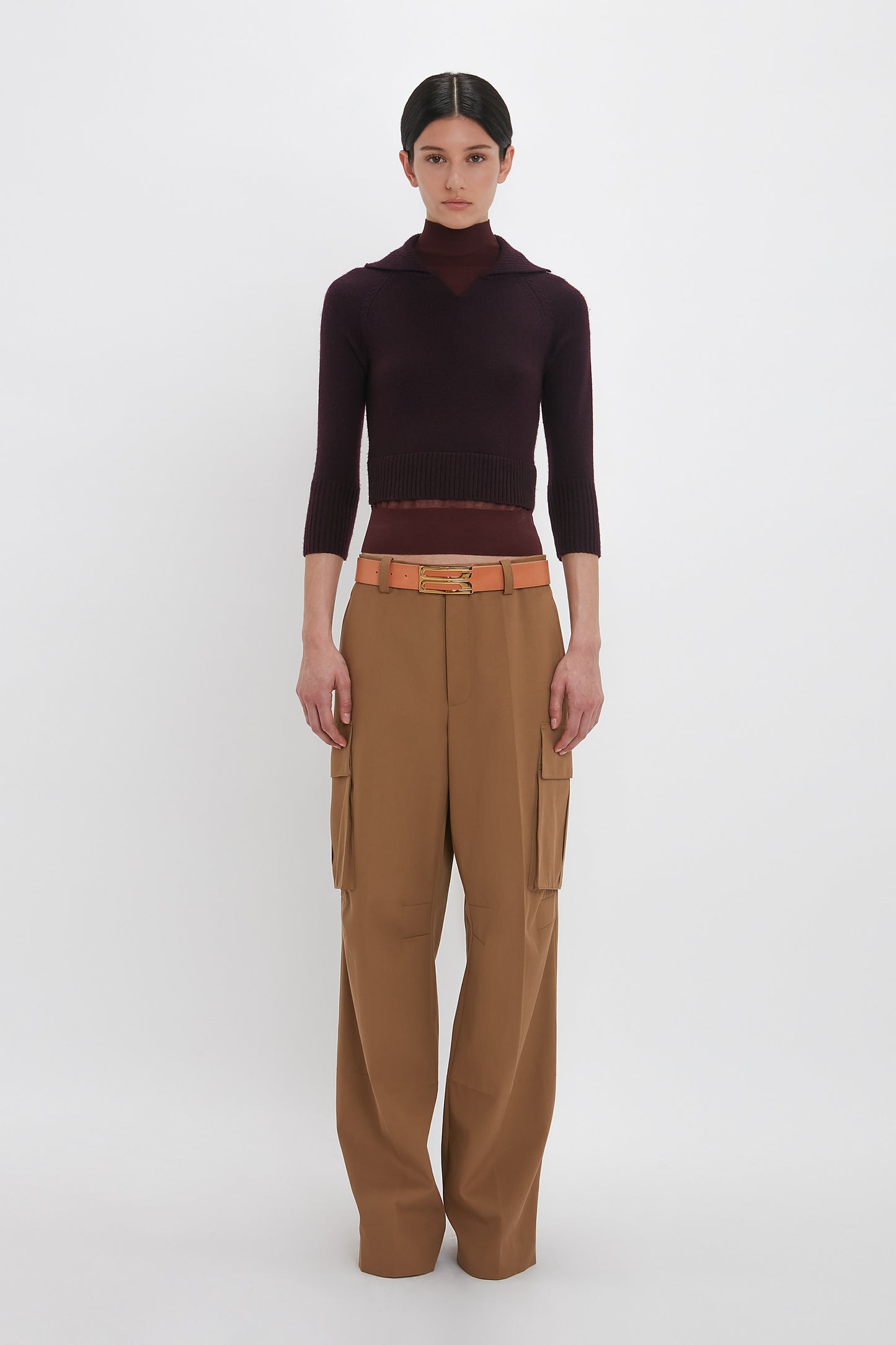 Relaxed Cargo Trouser In Tobacco