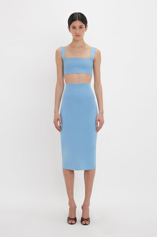 Fitted Midi Skirt In Marina