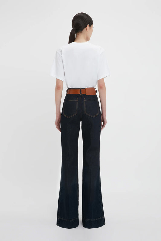 Alina High Waisted Jean In Dark Indigo Rinse