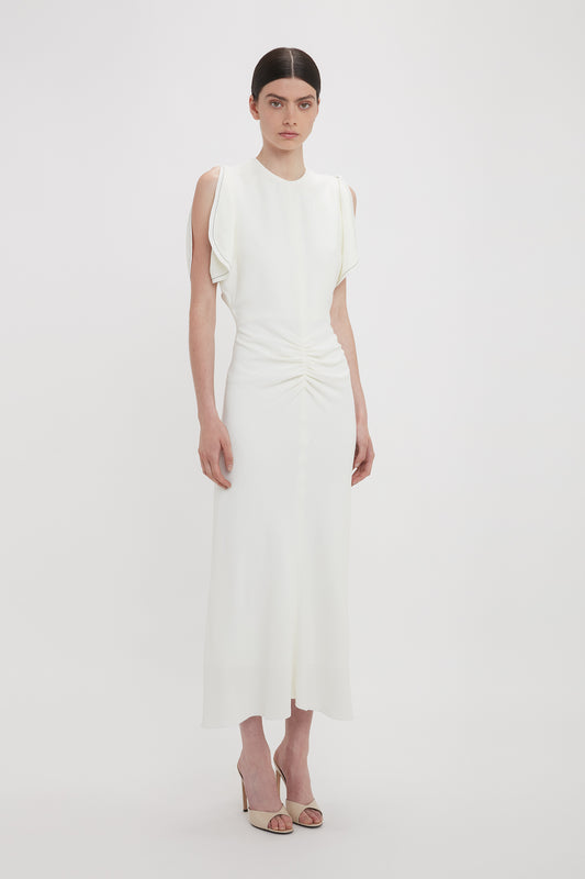 Bela Midi Dress In Ivory