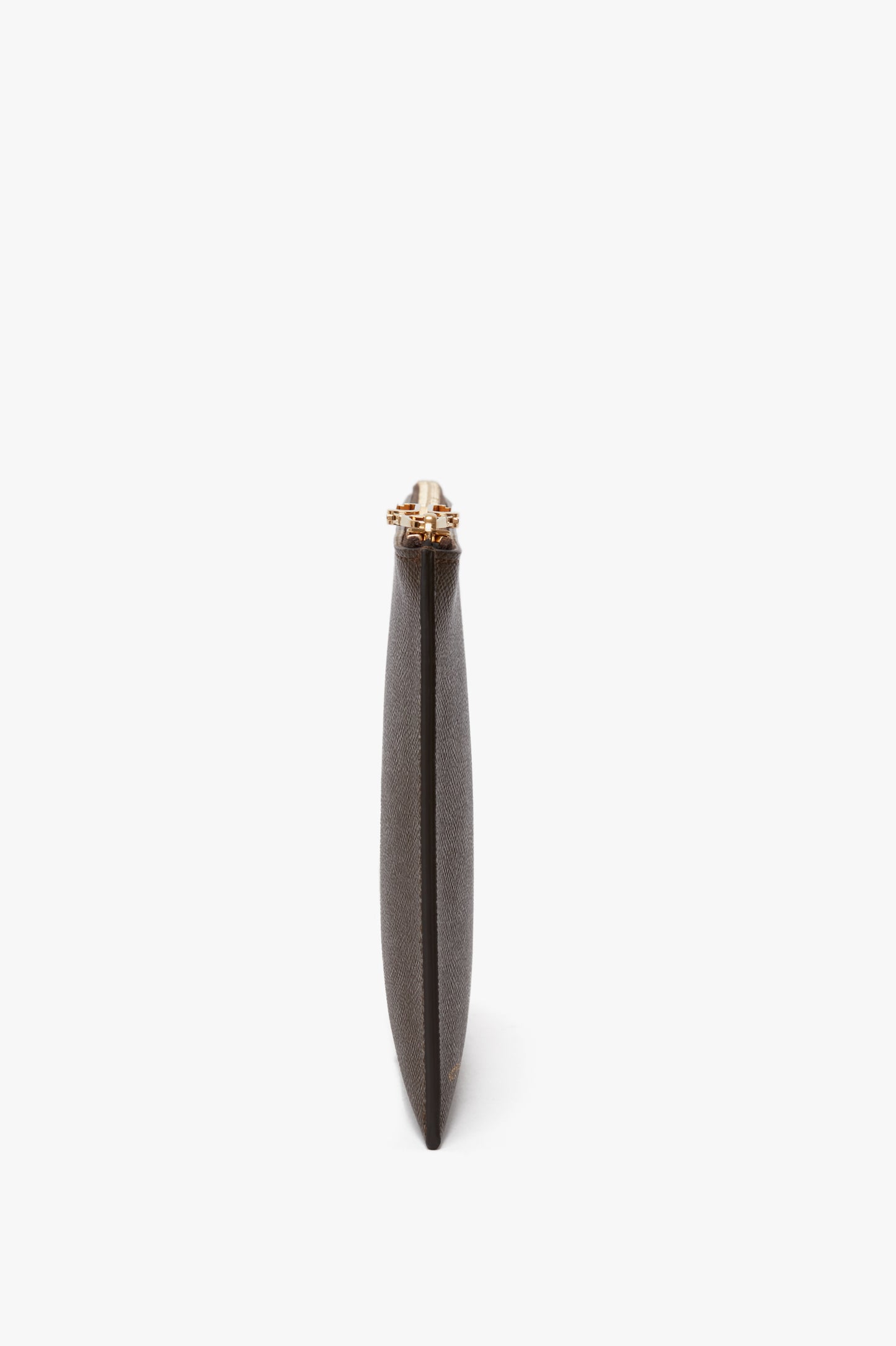 Pochette Bag In Khaki Leather