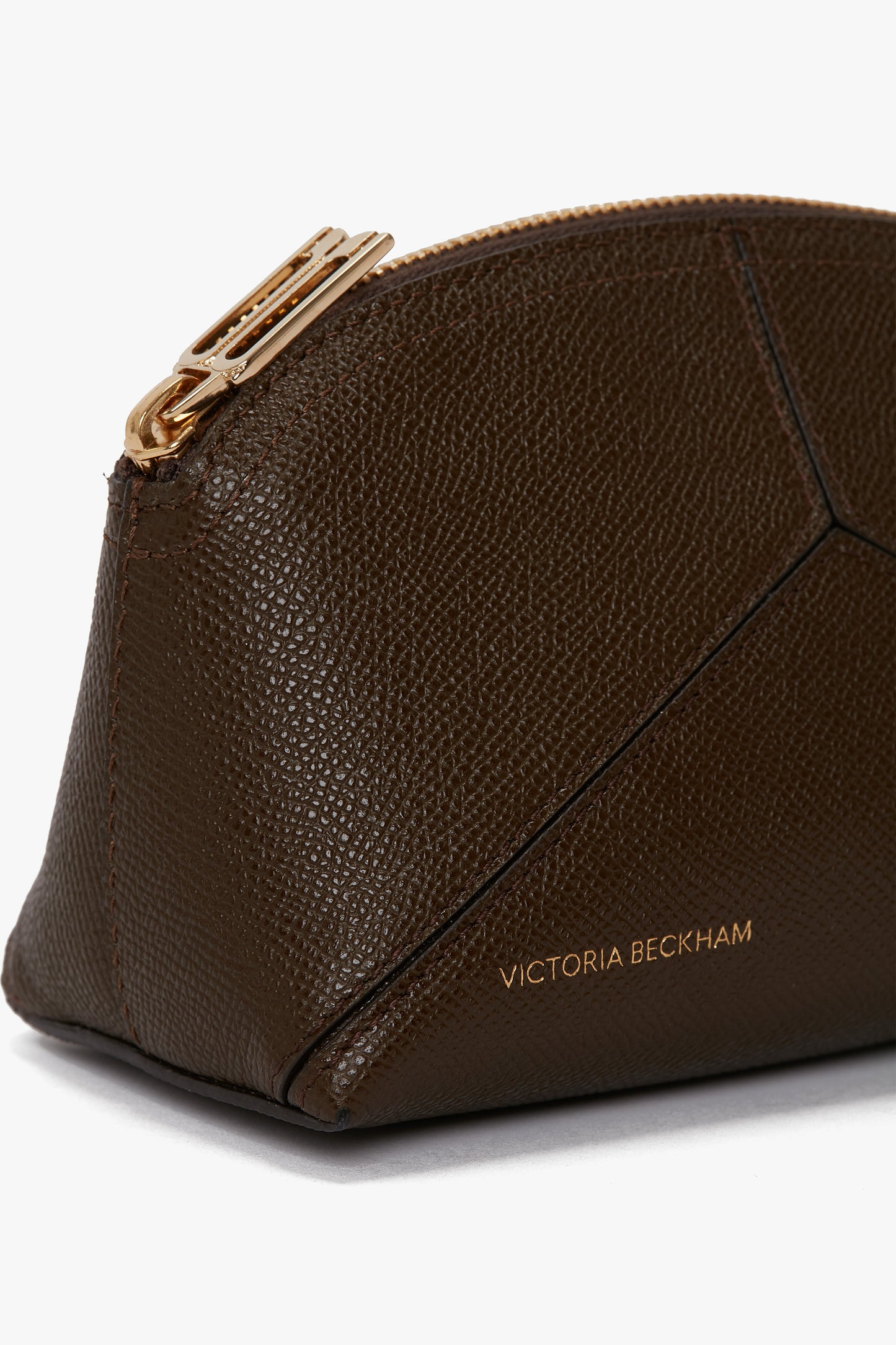 Victoria Mini Travel Pouch In Khaki Leather