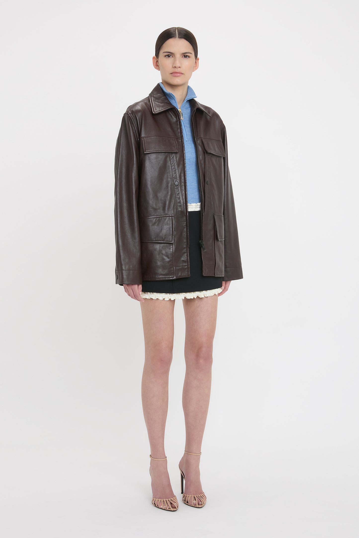 Soft leather coat outlet