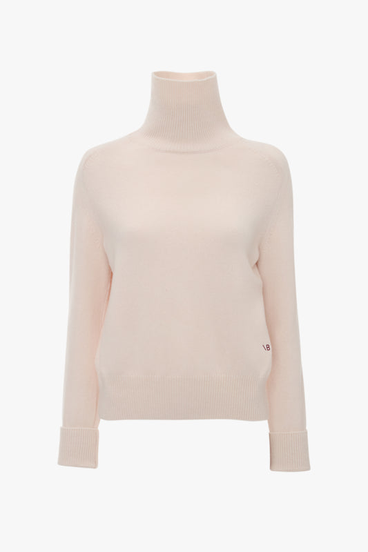 Polo Neck Jumper In Ivory