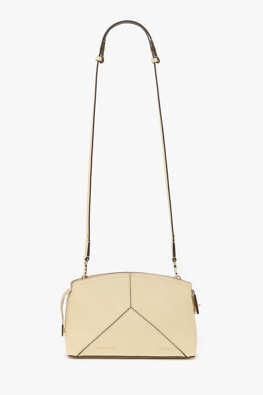 Victoria Crossbody Bag In Ivory Grained Leather