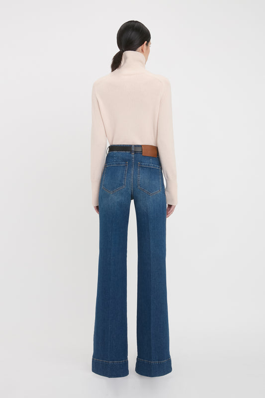 Polo Neck Jumper In Ivory
