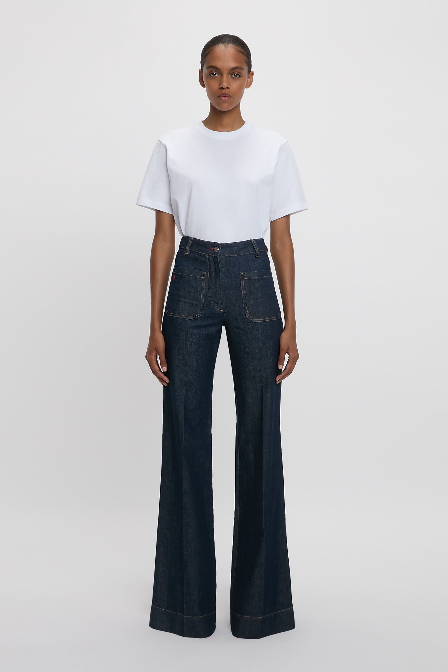 Alina High Waisted Jean In Indigo Rinse