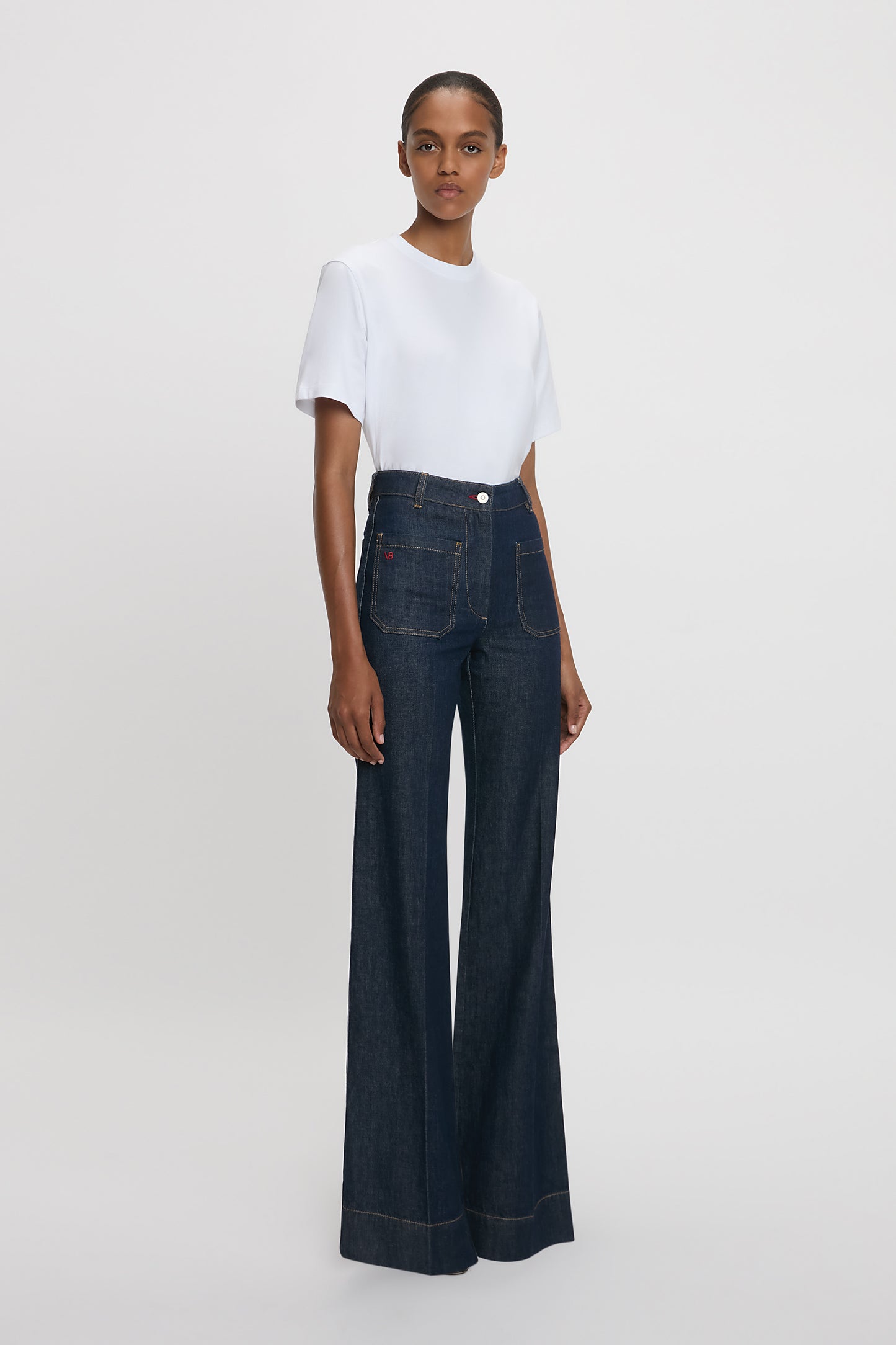 Alina High Waisted Jean In Indigo Rinse