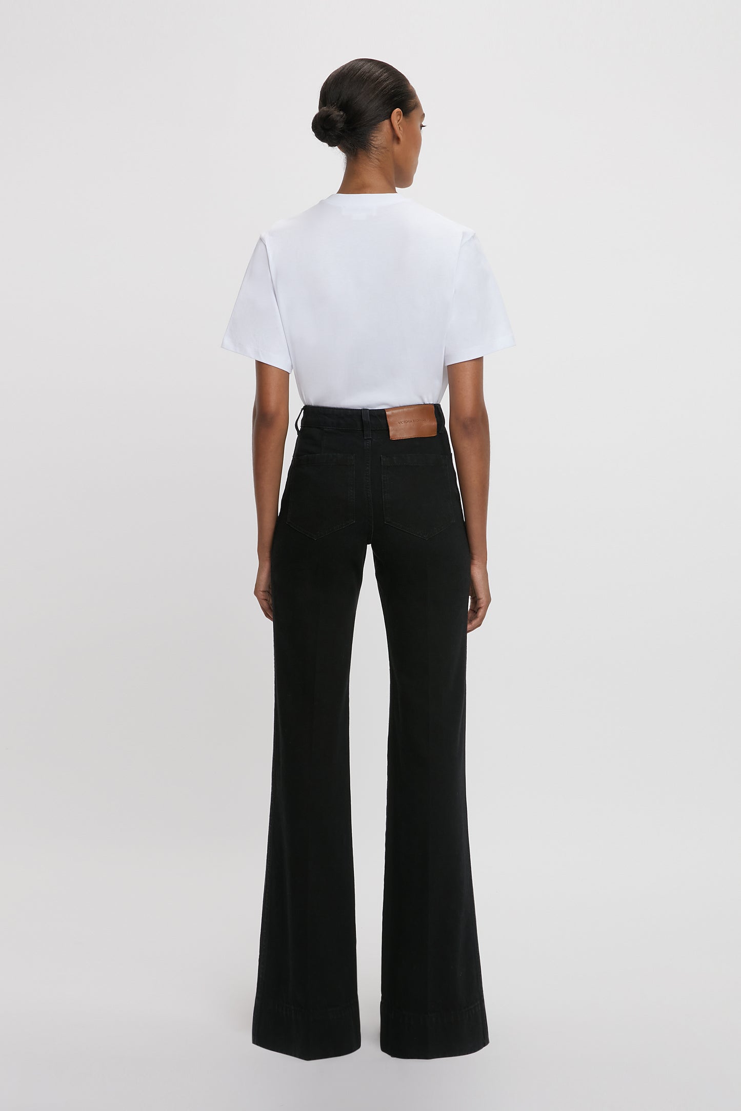 Alina High Waisted Stretch Jean In Washed Black