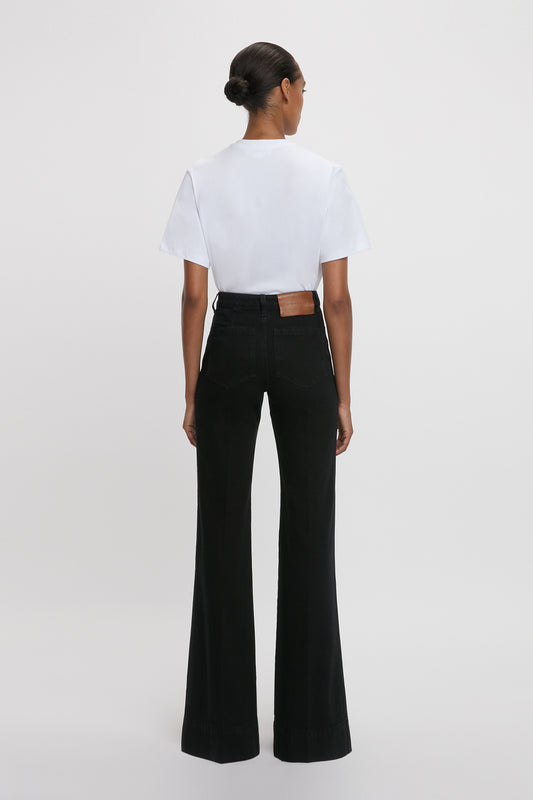 Alina High Waisted Stretch Jean In Washed Black