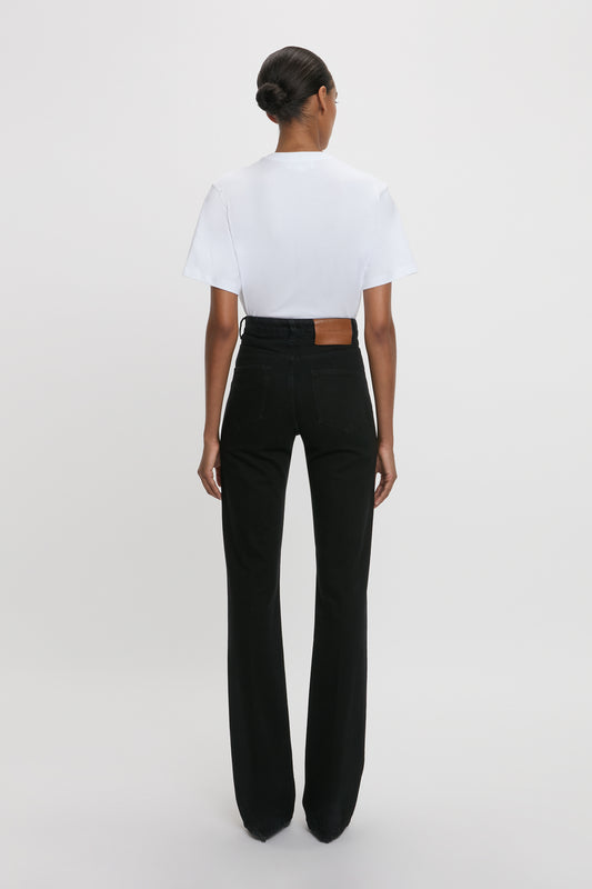 Julia High Waisted Stretch Jean In Washed Black