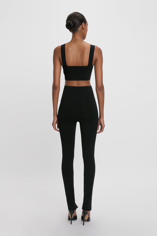Strap Bandeau Top In Black