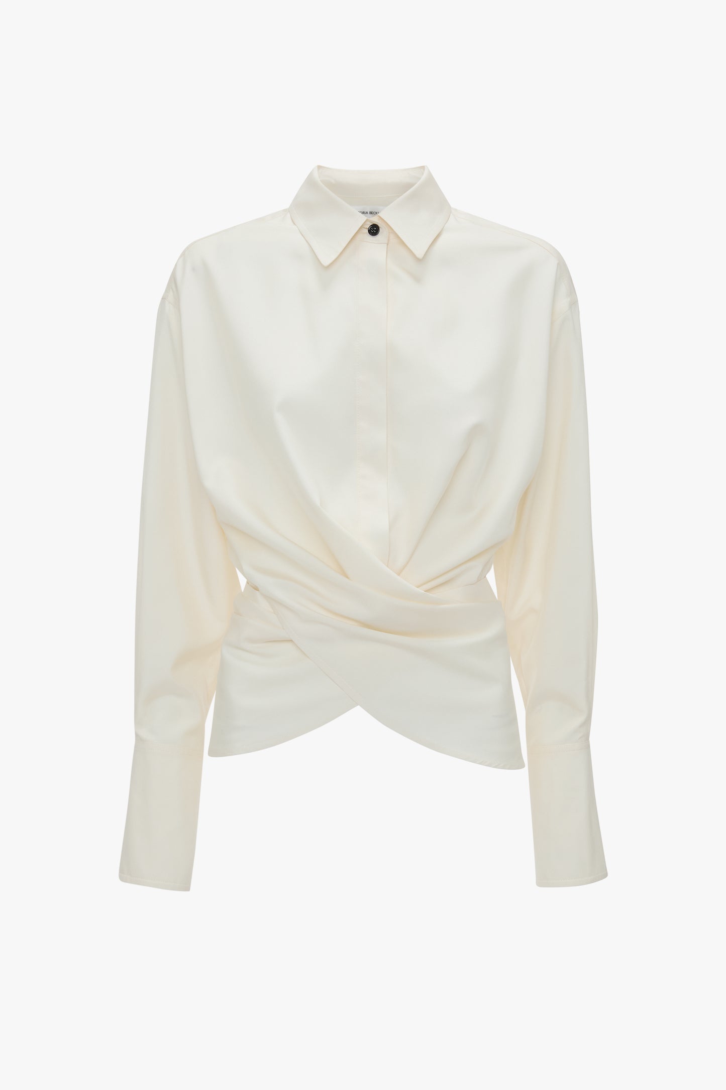 Wrap Front Blouse In Off White