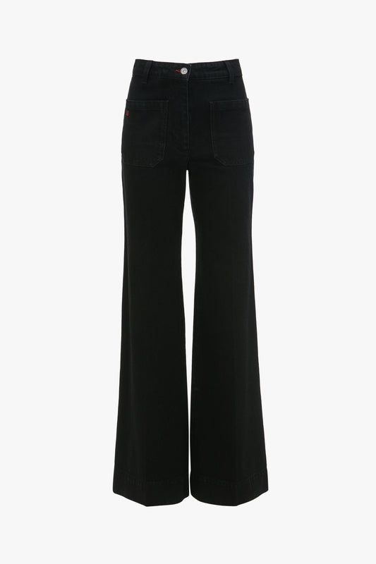 Alina High Waisted Stretch Jean In Washed Black