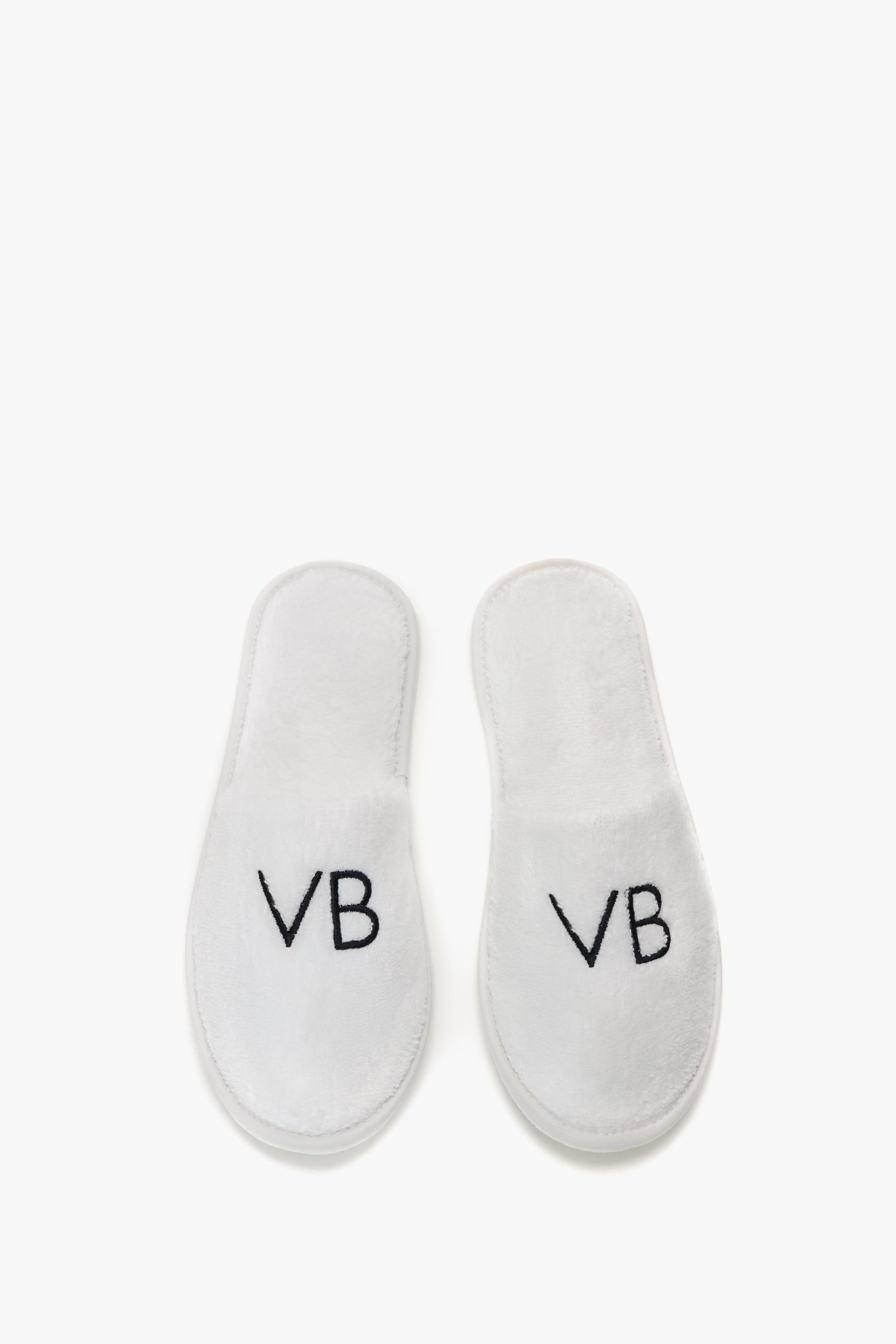 VB Embroidered Towelling Slippers