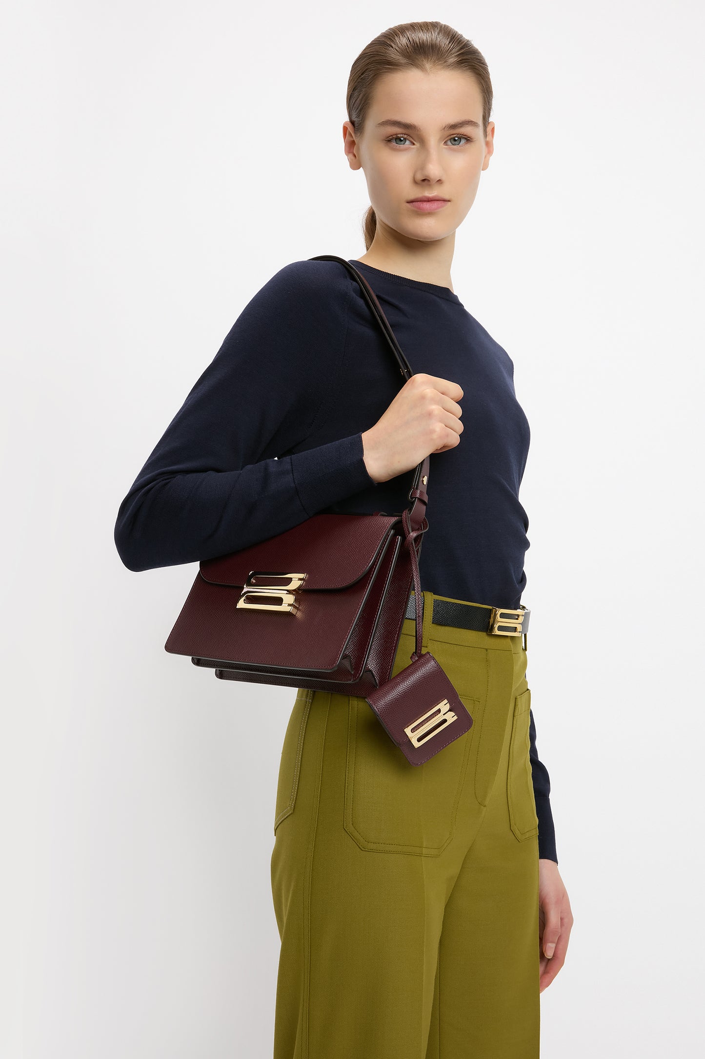 Dorian Pocket In Burgundy Grained Leather