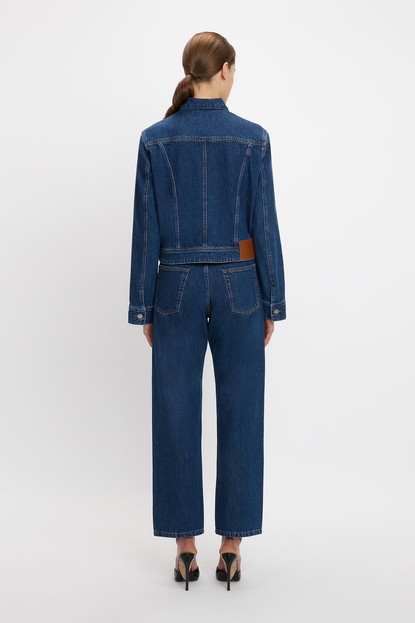 Denim Jacket In Deep Blue Stonewash
