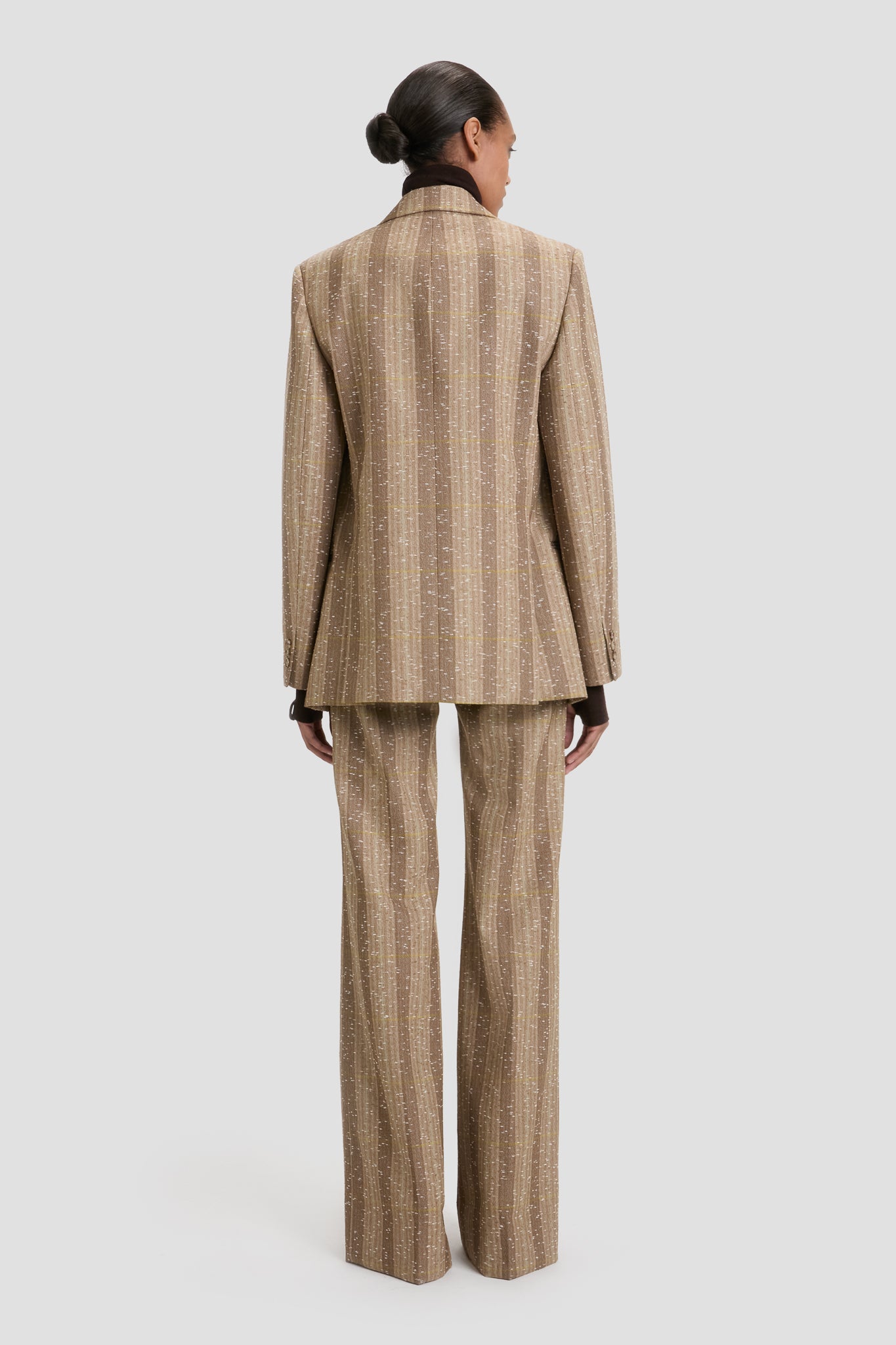 Alina Trouser In Beige-Pistachio